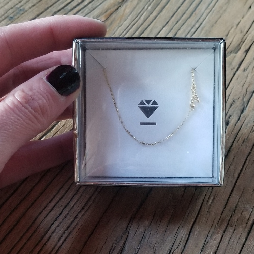 NIB Baublebar Letter A Choker Necklace